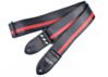 Black With Red Racer X Guitar Strap