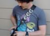 The Couch Cat Camera Strap- Black With White Cats