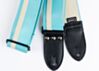 Aqua & White Racer X Guitar Strap