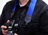 Royal Blue Recycled Seatbelt Camera Strap 