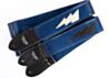 Custom Blue Sparkle Lighting Bolt Guitar Strap by Couch 