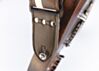 Brown with White Vinyl Racer X Guitar Strap