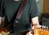 The Dark Walnut Vintage Cadillac Sunburst Deadstock Luggage Guitar Strap