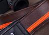 The Couch Brown and Orange Racer X Camera Strap