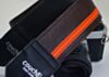 The Couch Brown and Orange Racer X Camera Strap