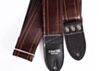 The Dark Walnut Vintage Cadillac Sunburst Deadstock Luggage Guitar Strap