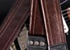 The Dark Walnut Vintage Cadillac Sunburst Deadstock Luggage Guitar Strap