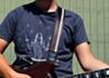 Vintage Cadillac Dark Walnut Racer X Guitar Strap