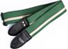 Sage Green Camaro and White Racer X Guitar Strap