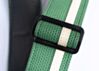 Sage Green Camaro and White Racer X Guitar Strap