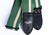 Sage Green Camaro and White Racer X Guitar Strap