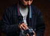 Jet Age Blue & Orange Racer X Camera Strap