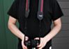 Black & Red Racer X Camera Strap