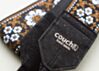 Cork and Brown Flowers Camera Strap