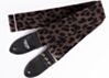 Cheetah Print Guitar Strap - Brown