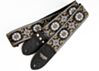 Cork & Gold Flowers Guitar Strap