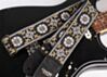 Cork & Gold Flowers Guitar Strap