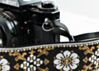 Cork & Gold Flowers Camera Strap