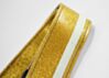 Gold Sparkle with White Racer X Camera Strap 