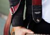 The Dark Red Luggage Guitar Strap
