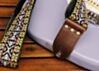 Lavender and Gold Dylan Vintage Bohemian Guitar Strap