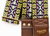 Lavender and Gold Dylan Vintage Bohemian Guitar Strap