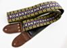 Lavender and Gold Dylan Vintage Bohemian Guitar Strap