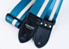 Jet Age Blue and White Racer X Guitar Strap