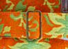 Mozart Avocado True Vintage 60's Orange Floral Psychedelic Guitar Strap v3
