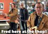 Fred Armisen visits COUCH guitar straps