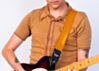 Gold Sparkle Guitar Strap