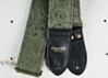 Jade Green Paisley Guitar Strap With Aged Bronzed Hardware 