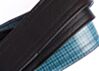 Reverse GTO Black Guitar Strap -Blue Vintage GTO on the inside