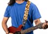 Cheetah Print Guitar Strap 
