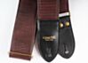 Oxblood Faux Lizard Skin Guitar Strap