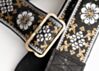 Cork & Gold Flowers Guitar Strap
