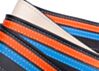 Black Orange & Blue Double Racer X Guitar Strap 