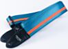 The Jet Age Blue and Orange Racer X Guitar Strap - v5