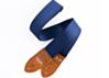 The Navy And Buckskin Seatbelt Guitar Strap 