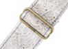 Paisley Ivory Guitar Strap w/ Aged Bronze Hardware 