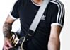 Silver Sparkle Luggage Guitar Strap