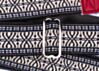 The Midnight Blue and Maroon Tab Hippie Weave Guitar Strap 