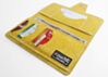 Vintage Texture Mustard Vinyl Womens Wallet Made of 70s Vegan Leather 