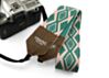 Southwestern Print Native American Camera Strap- Salmon