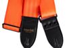 SPOOKY Orange Blackout Black Hardware Seatbelt Guitar Strap