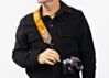 Mozart Avocado Vintage 60s Furniture Upholstery Camera Strap-Orange
