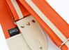 Orange with White Racing Stripe Guitar Strap
