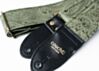 Jade Green Paisley Guitar Strap With Aged Bronzed Hardware 