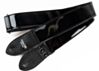 The Berlin Noir Patent Faux Leather Guitar Strap