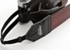 Dark Red Luggage Camera Strap